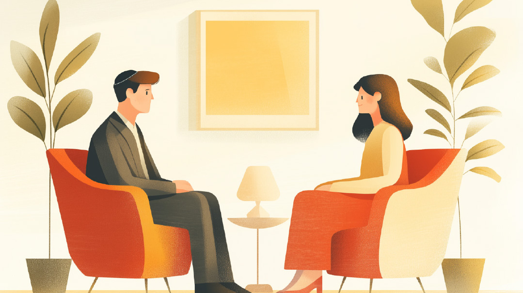 Man and Lady Sitting 